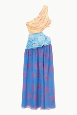 CLOTHING STAUD -ASHLYN DRESS - MULTI WHIRLPOOL