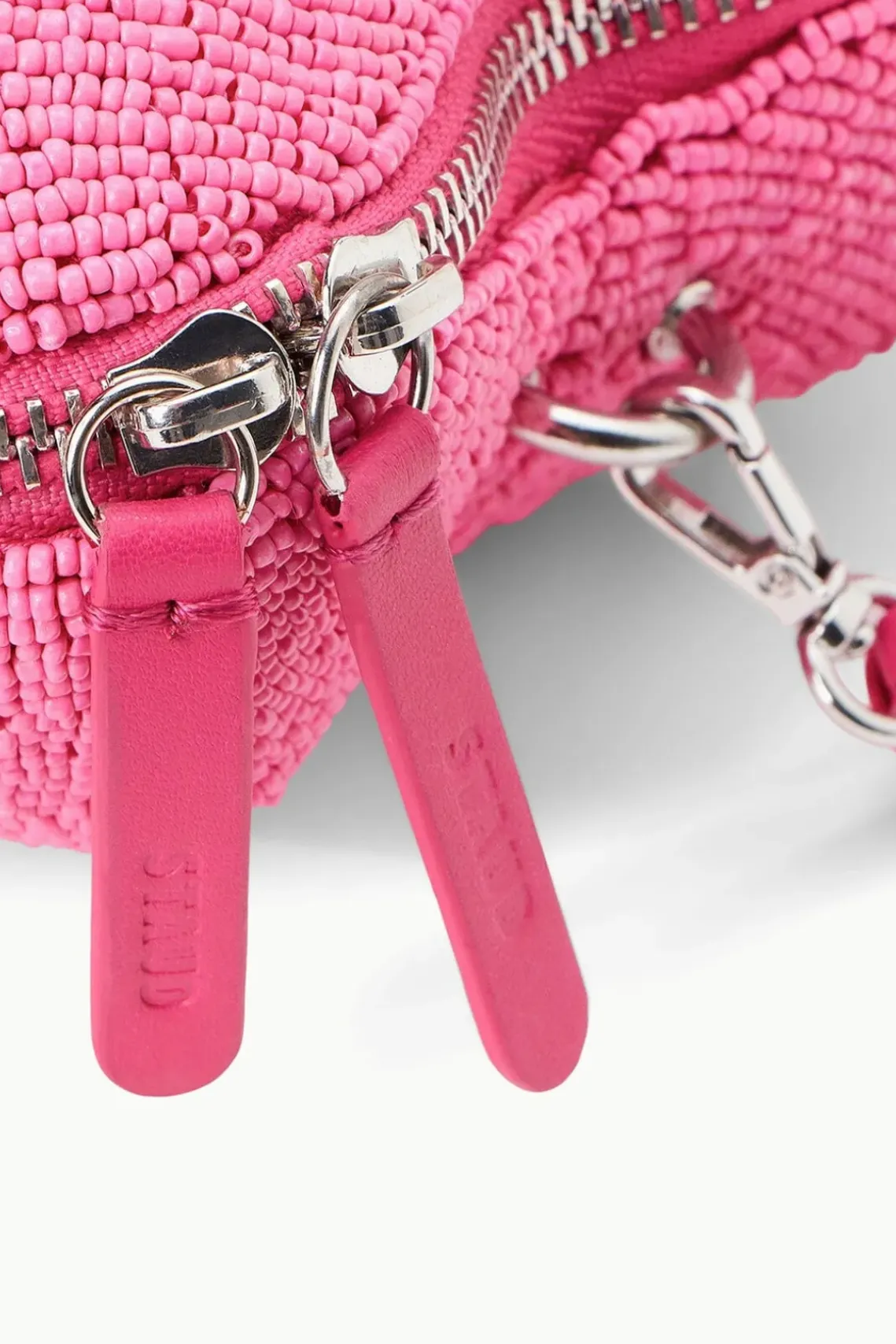 BRIDE STAUD Bridal Accessories-BEADED HEART CLUTCH - BLOSSOM