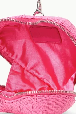 BRIDE STAUD Bridal Accessories-BEADED HEART CLUTCH - BLOSSOM