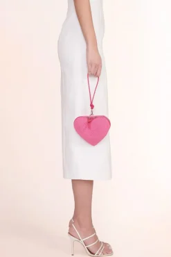 BRIDE STAUD Occasion Dresses-BEADED HEART CLUTCH - BLOSSOM