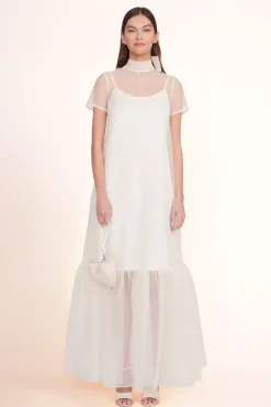 BRIDE STAUD Bridal Accessories-BEADED HEART CLUTCH - CREAM