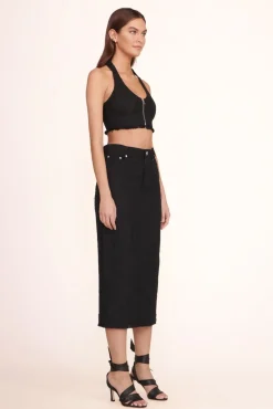 CLOTHING STAUD -BECCA TOP - BLACK