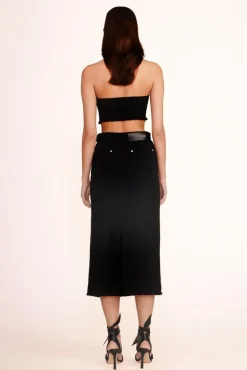 CLOTHING STAUD -BECCA TOP - BLACK