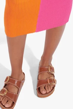 SHOES STAUD -BIRKENSTOCK + ARIZONA SANDAL SADDLE CROC EMBOSSED