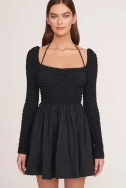 CLOTHING STAUD -CASSIDY DRESS - BLACK