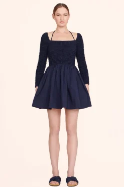 CLOTHING STAUD -CASSIDY DRESS - NAVY