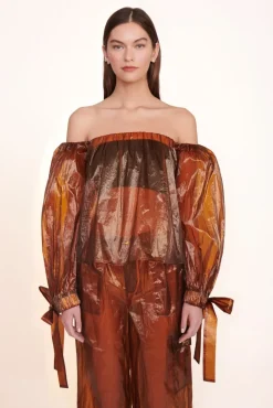 CLOTHING STAUD -COLBY TOP - AMBER