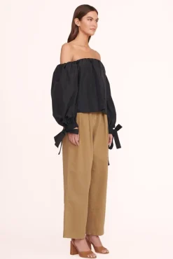 CLOTHING STAUD -COLBY TOP - BLACK