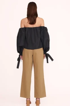 CLOTHING STAUD -COLBY TOP - BLACK