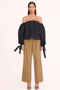 CLOTHING STAUD -COLBY TOP - BLACK