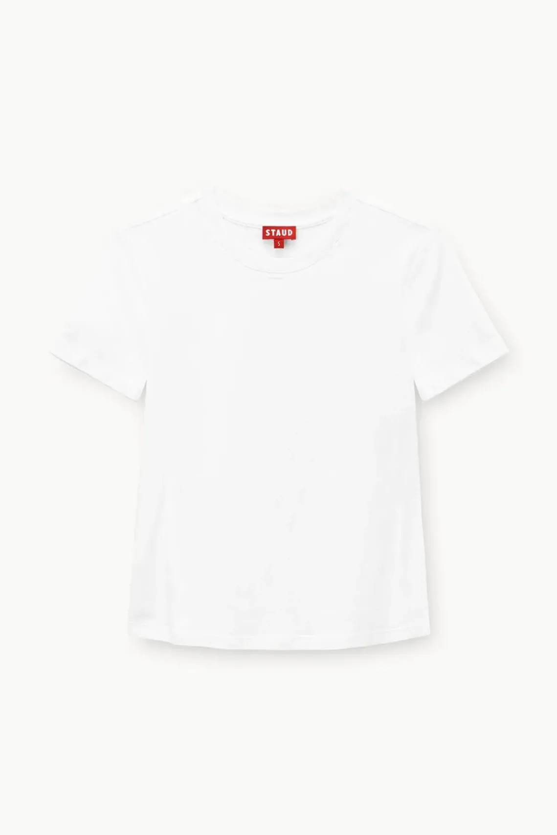 CLOTHING STAUD -CREW NECK T SHIRT - WHITE
