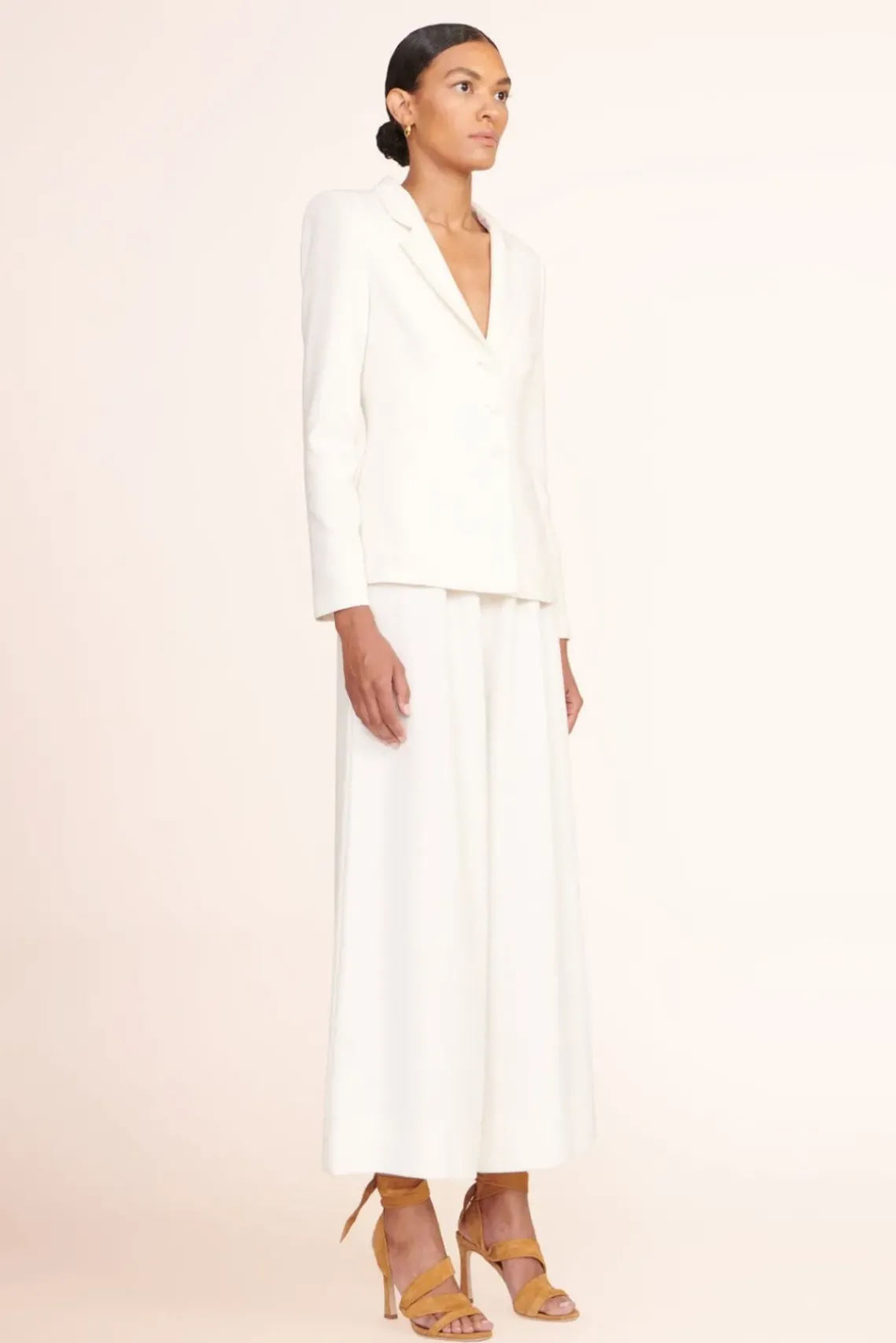 CLOTHING STAUD -CROPPED CALEB PANT - IVORY