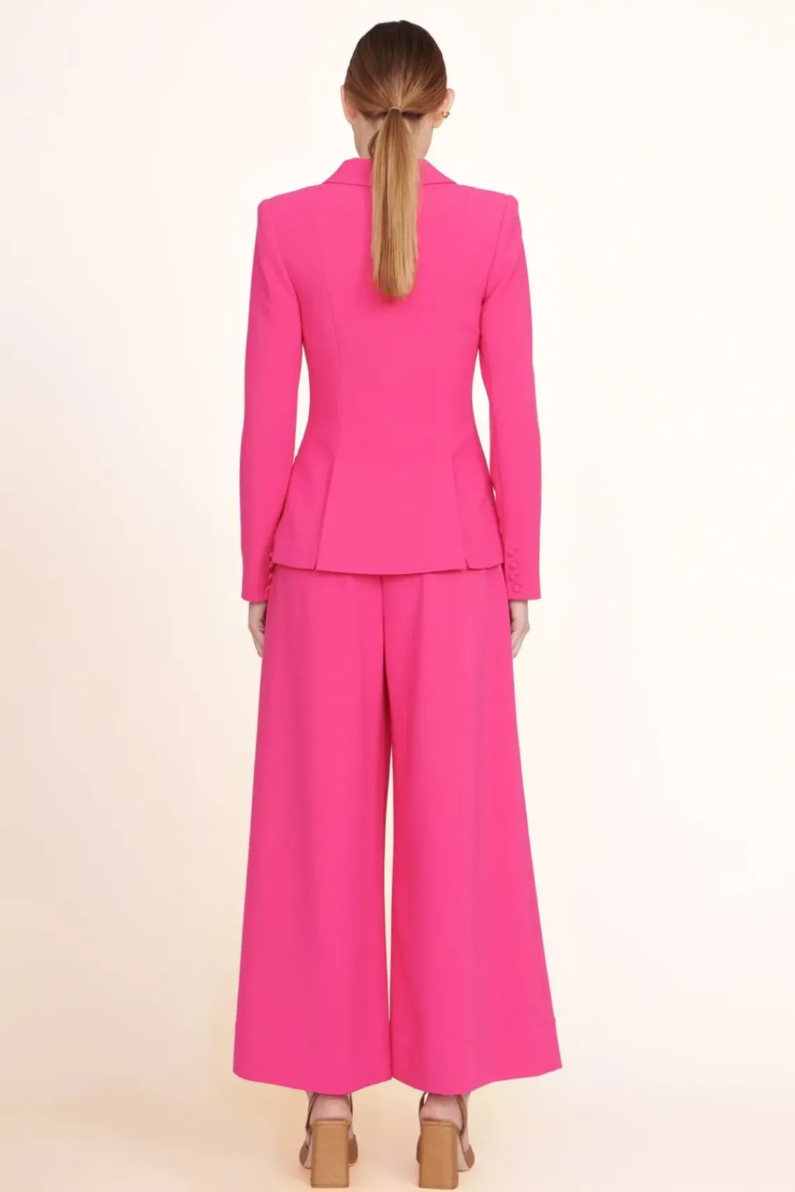 BRIDE STAUD Occasion Dresses-CROPPED CALEB PANT - MAGENTA