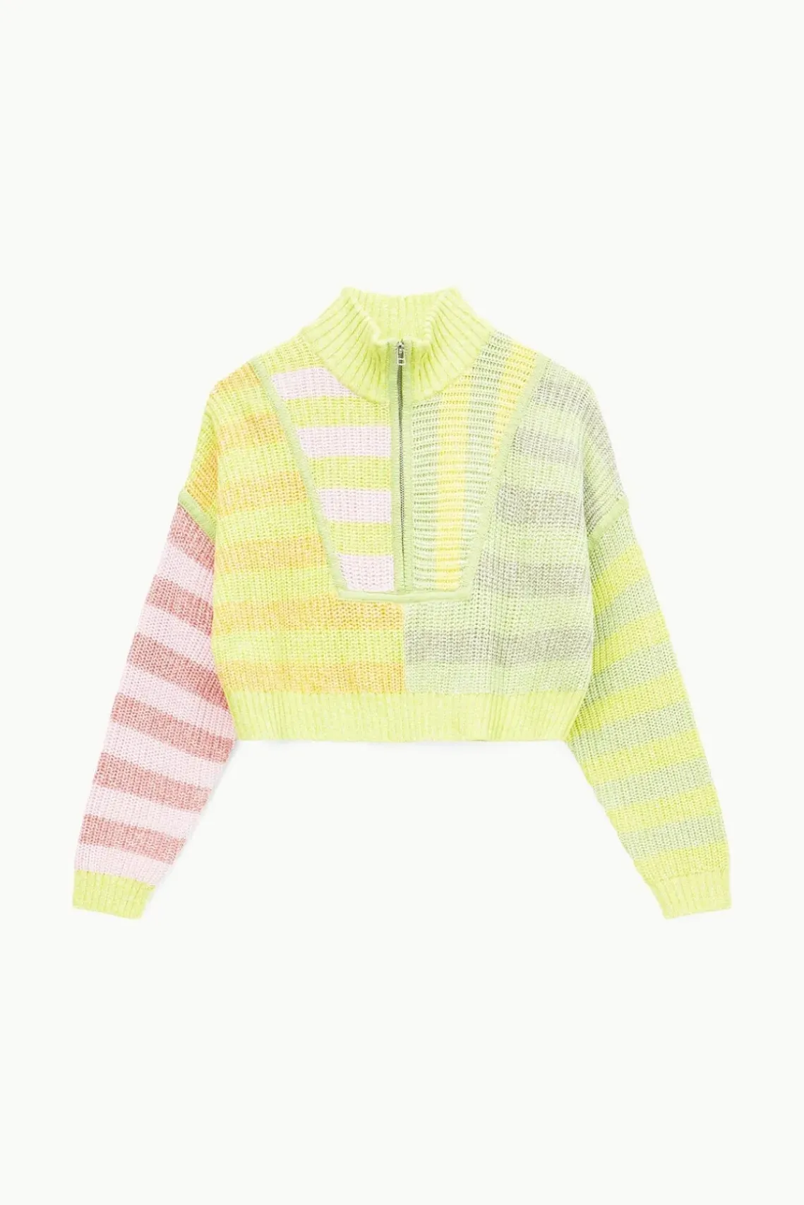 CLOTHING STAUD -CROPPED HAMPTON SWEATER - MULTI SUNRAY