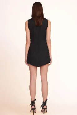 CLOTHING STAUD -CRYSTAL DRESS - BLACK