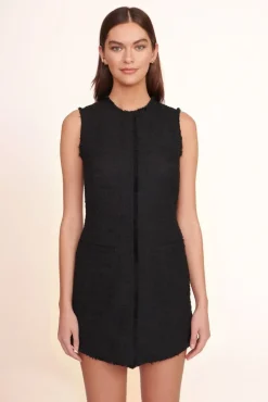 CLOTHING STAUD -CRYSTAL DRESS - BLACK