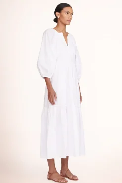 CLOTHING STAUD -DEMI DRESS - WHITE