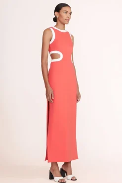 CLOTHING STAUD -DOLCE DRESS - HIBISCUS WHITE