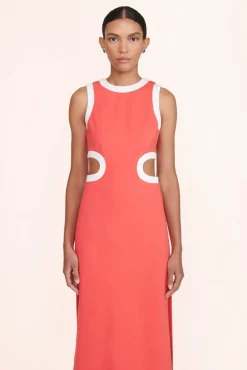 CLOTHING STAUD -DOLCE DRESS - HIBISCUS WHITE