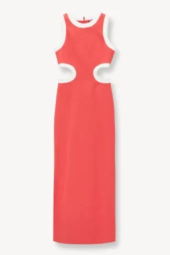 CLOTHING STAUD -DOLCE DRESS - HIBISCUS WHITE