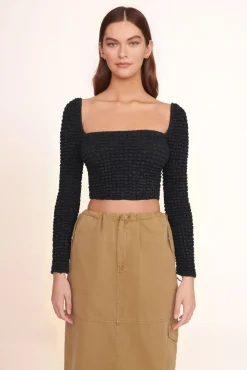 CLOTHING STAUD -ELEANORA TOP - BLACK