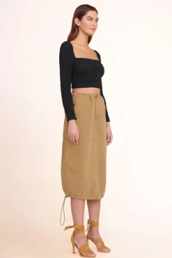 CLOTHING STAUD -ELEANORA TOP - BLACK