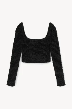 CLOTHING STAUD -ELEANORA TOP - BLACK