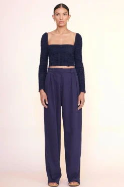 CLOTHING STAUD -ELEANORA TOP - NAVY