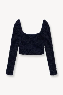 CLOTHING STAUD -ELEANORA TOP - NAVY