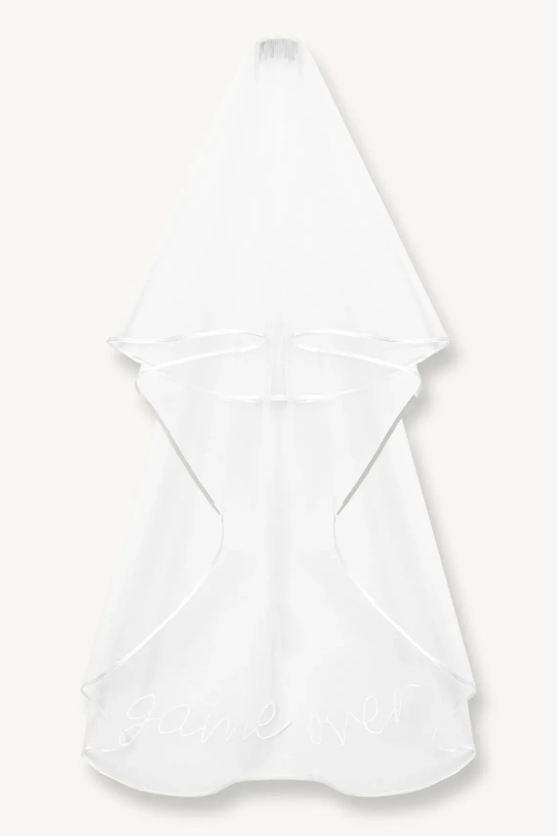 BRIDE STAUD Bridal Accessories-EMBROIDERED VEIL - GAME OVER
