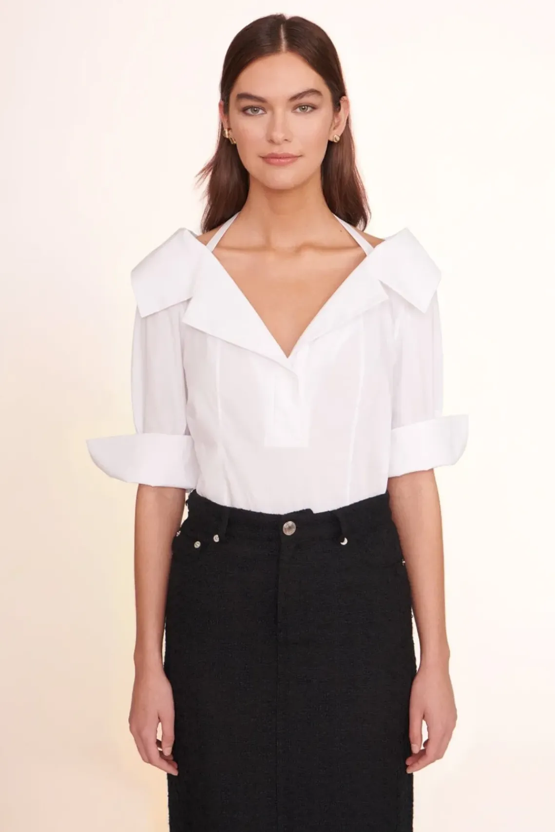 CLOTHING STAUD -FELICITY TOP - WHITE