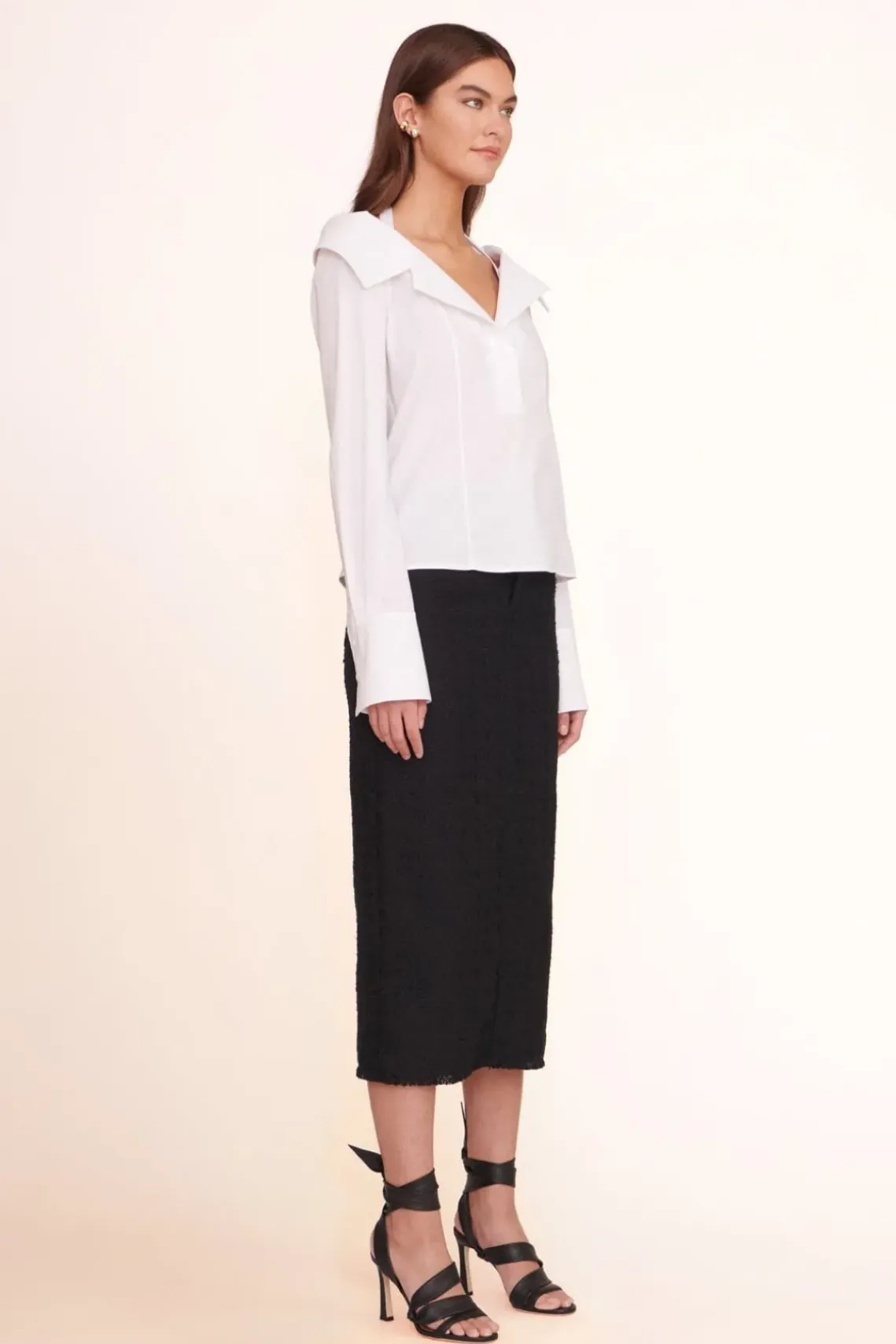 CLOTHING STAUD -FELICITY TOP - WHITE