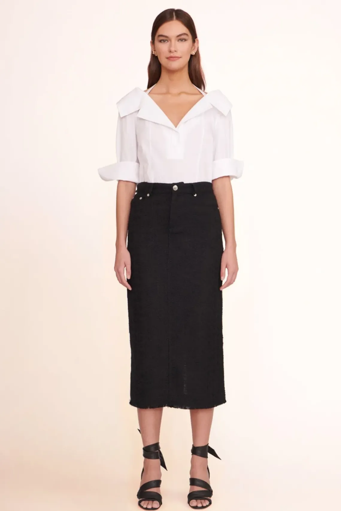 CLOTHING STAUD -FELICITY TOP - WHITE