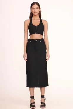 CLOTHING STAUD -GUINEVERE SKIRT - BLACK