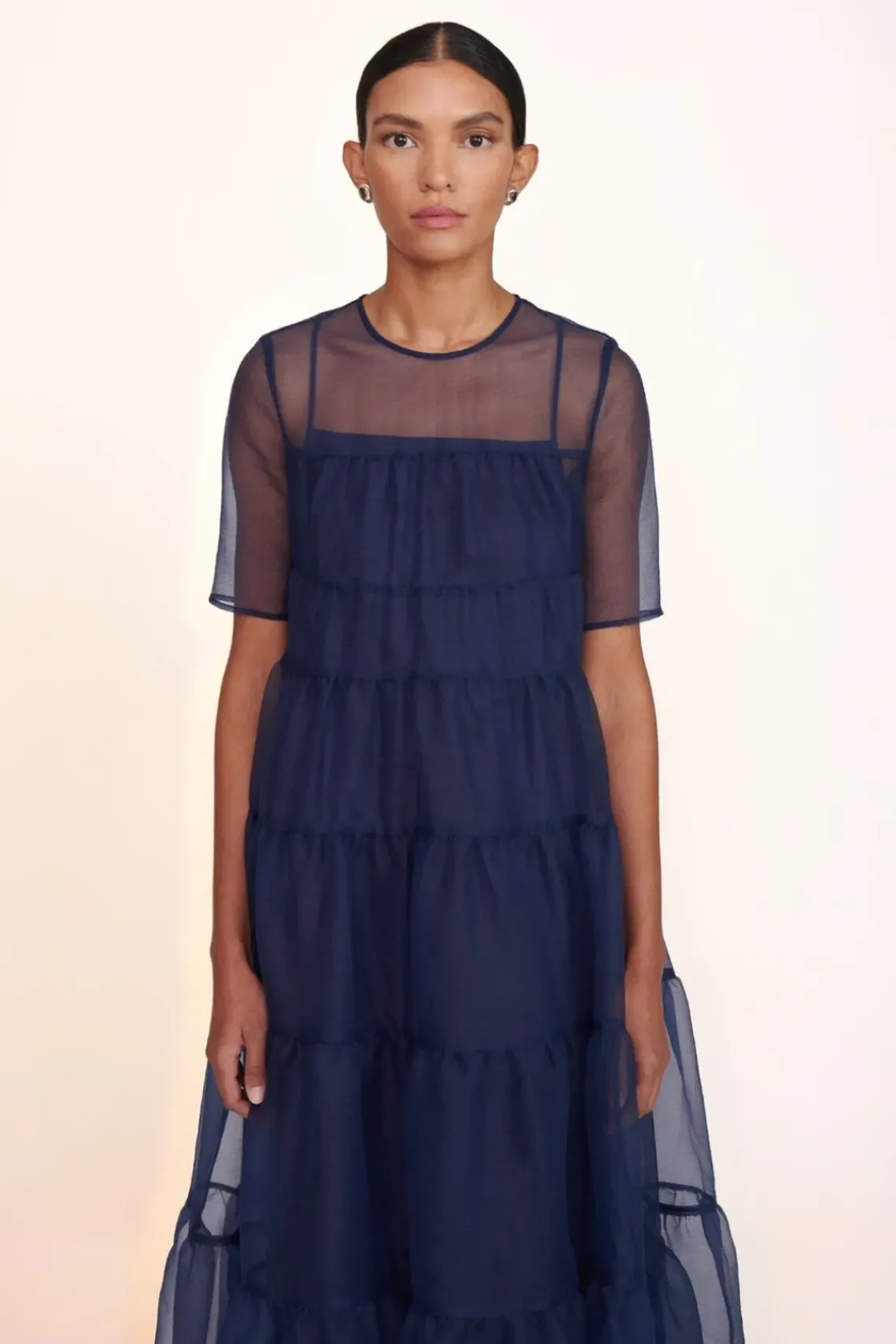 CLOTHING STAUD -HYACINTH DRESS - NAVY