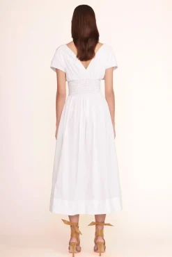 CLOTHING STAUD -JACKSON DRESS - WHITE