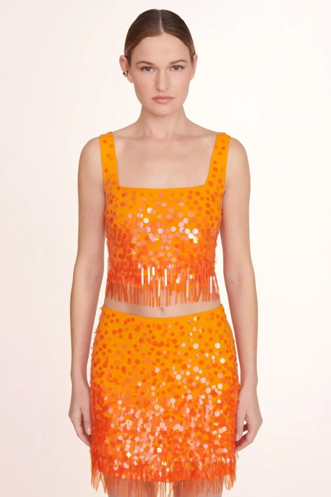 CLOTHING STAUD -JASMIN TOP - PAPAYA