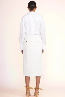 CLOTHING STAUD -JUSTINE SKIRT - IVORY