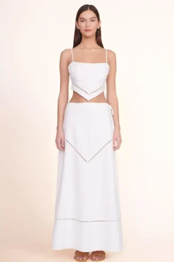 CLOTHING STAUD -KATHLEEN SKIRT - WHITE