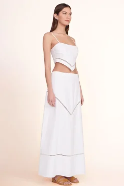 CLOTHING STAUD -KATHLEEN SKIRT - WHITE