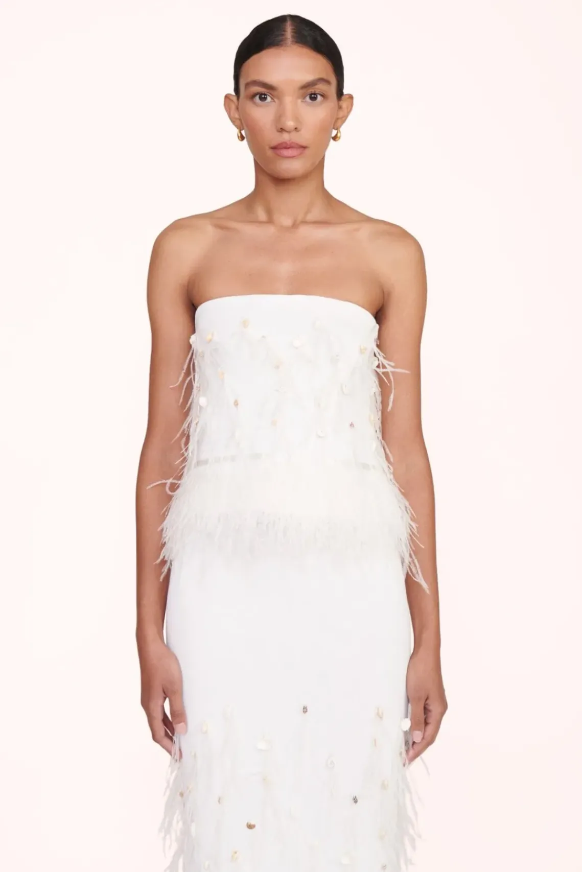 CLOTHING STAUD -KRISTEN TOP - IVORY