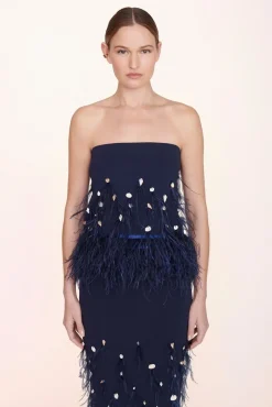 CLOTHING STAUD -KRISTEN TOP - NAVY