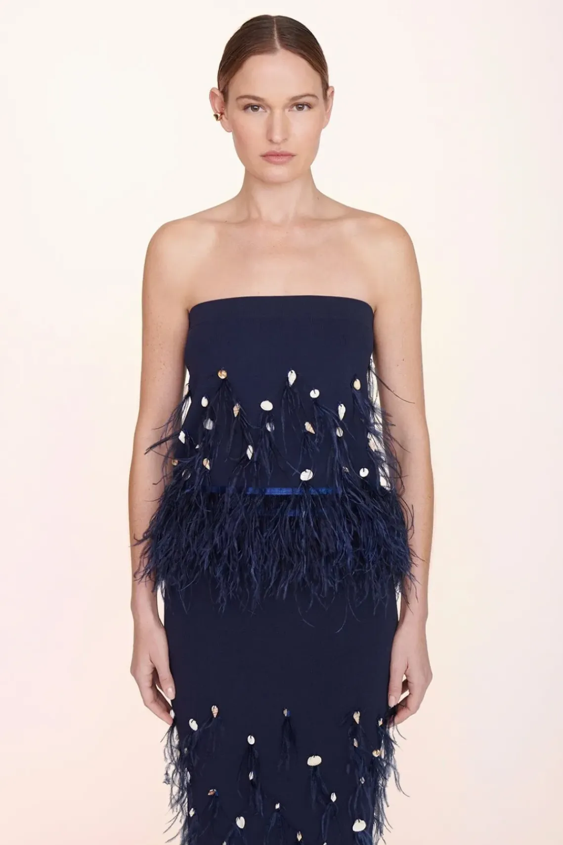 CLOTHING STAUD -KRISTEN TOP - NAVY