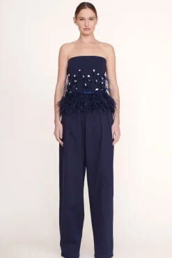 CLOTHING STAUD -KRISTEN TOP - NAVY