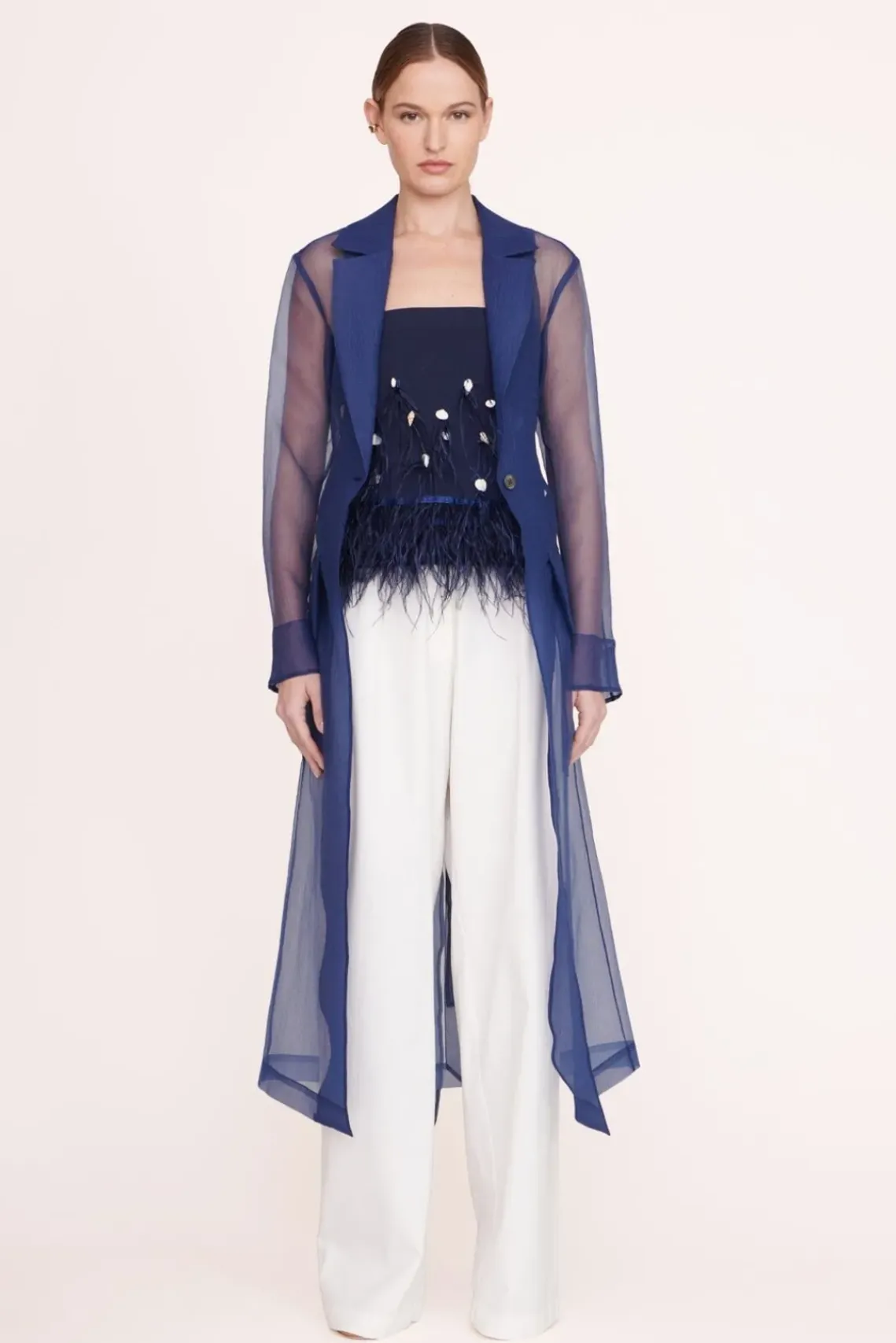 CLOTHING STAUD -KRISTEN TOP - NAVY