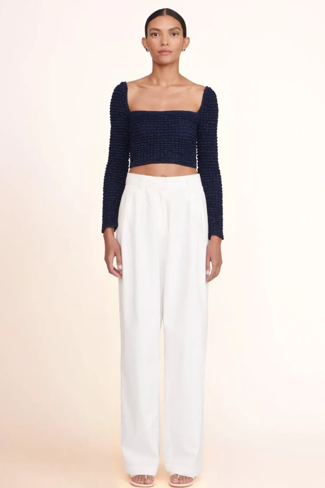 CLOTHING STAUD -LUISA PANT - IVORY