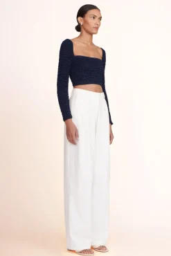 CLOTHING STAUD -LUISA PANT - IVORY