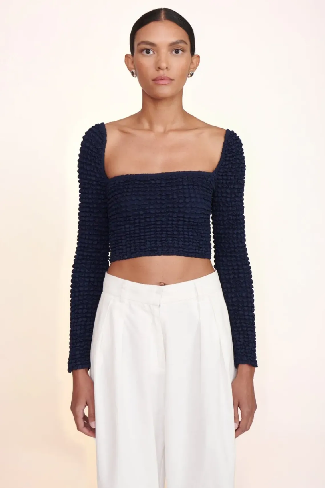 CLOTHING STAUD -LUISA PANT - IVORY