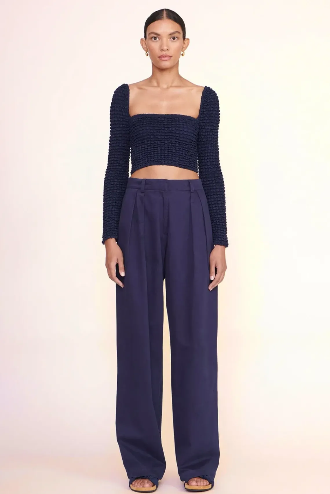 CLOTHING STAUD -LUISA PANT - NAVY