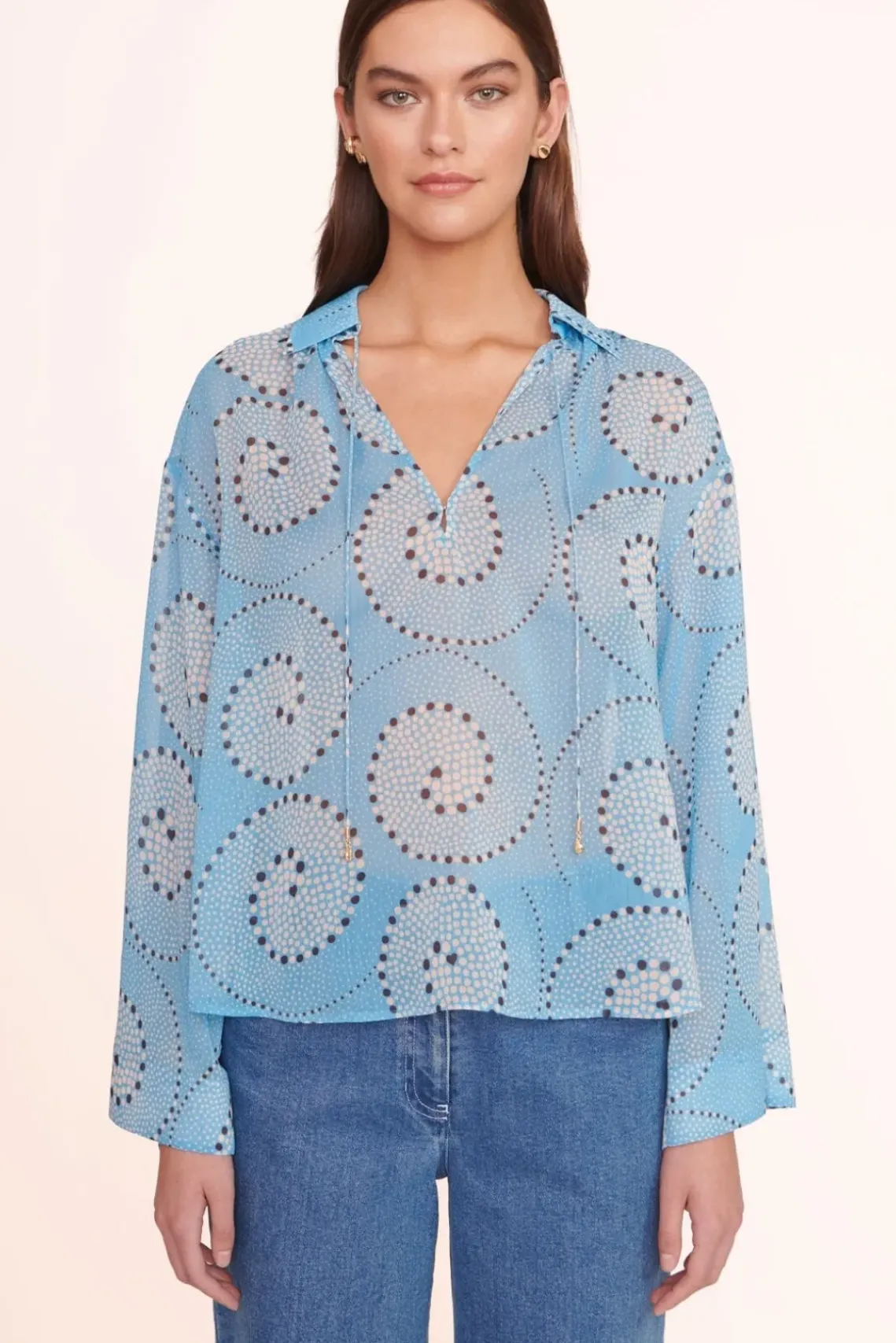 CLOTHING STAUD -MARISSA TOP - SHALLOW WHIRLPOOL